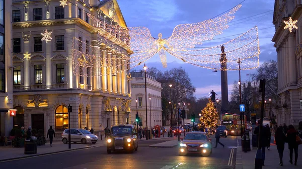 Όμορφη Θέα Στο Λονδίνο Χριστούγεννα London United Kingdom December 2019 — Φωτογραφία Αρχείου
