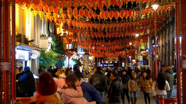 Popular Chinatown Night London London United Kingdom December 2019 — Stock Photo, Image