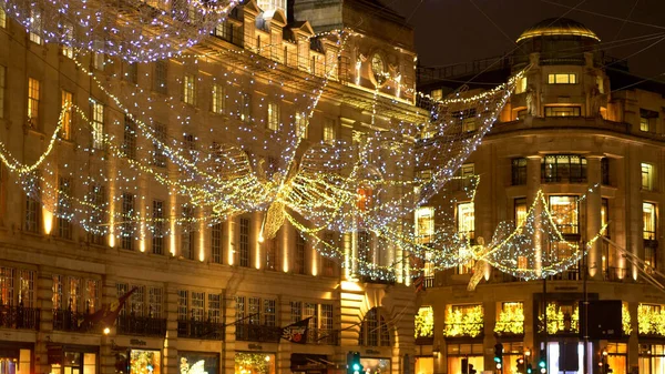 Amazing London Regent Street Weihnachten London Vereinigtes Königreich Dezember 2019 — Stockfoto