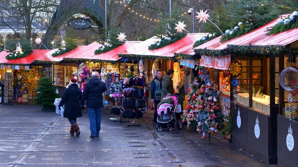 Winter Wonderland Kerstmarkt London Hyde Park Londen Verenigd Koninkrijk December — Stockfoto