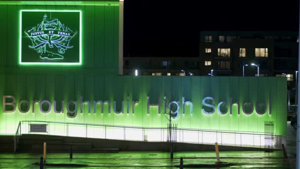 Boroughmuir High School Edynburgu Edynburg Wielka Brytania Stycznia 2020 — Wideo stockowe