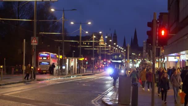 Cityscapes Edinburgh Scotland Edinburgh United Kingdom January 2020 — ストック動画