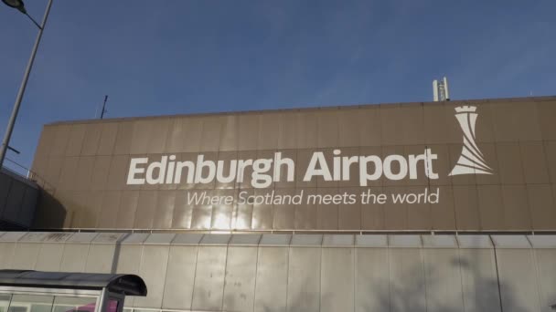 Aeropuerto Edimburgo Escocia Edimburgo Reino Unido Enero 2020 — Vídeos de Stock