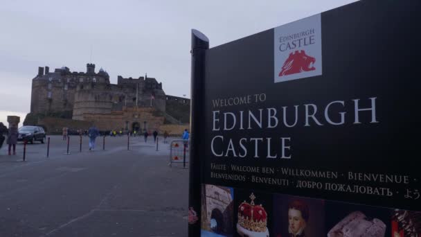 Cityscapes Edinburgh Scotland Edinburgh United Kingdom January 2020 — ストック動画