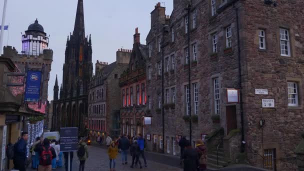 Cityscapes Edinburgh Scotland Edinburgh United Kingdom January 2020 — Stok video