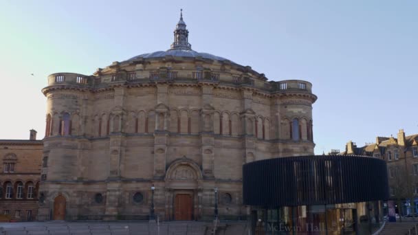 Edinburghi Egyetem Mcewan Hall Edinburgh Egyesült Királyság Január 2020 — Stock videók