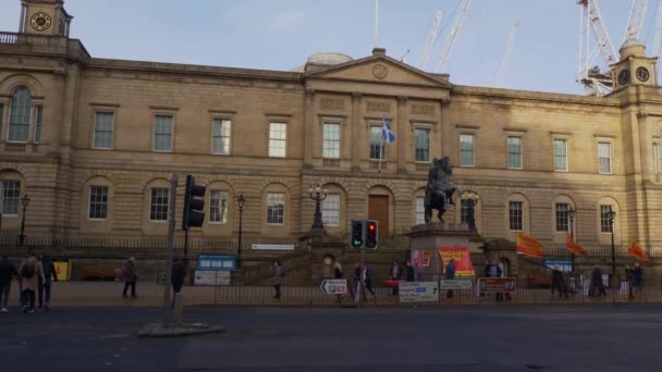 National Records Scotland Register House Edinburgh Storbritannien Januari 2020 — Stockvideo