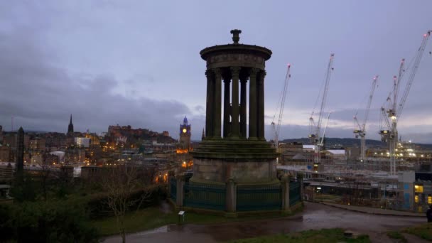 Cityscapes Edinburgh Scotland Edinburgh United Kingdom January 2020 — ストック動画
