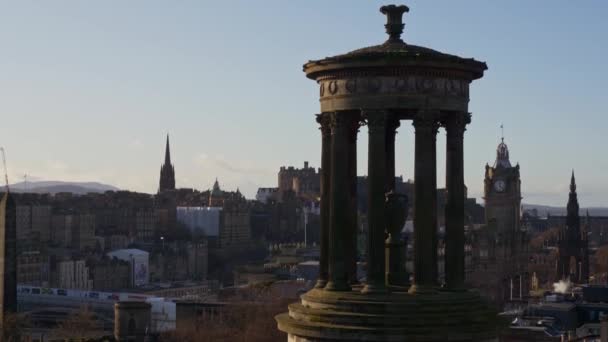 Cityscapes Edinburgh Scotland Edinburgh Velká Británie Ledna 2020 — Stock video