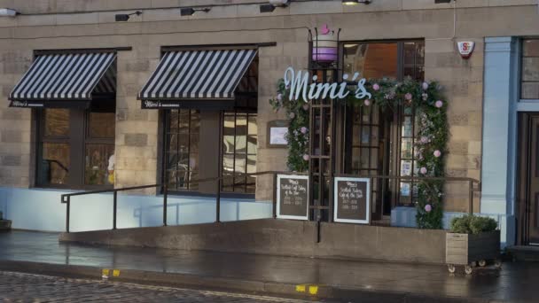 Mimis Bakehouse Edinburgh Leith Edinburgh Velká Británie Ledna 2020 — Stock video