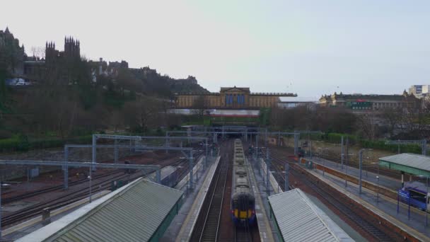 Waverly Station Main Railway Station Edinburgh Edinburgh United Kingdom January — Stock Video