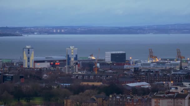 Cityscapes Edinburgh Scotland Edinburgh Velká Británie Ledna 2020 — Stock video