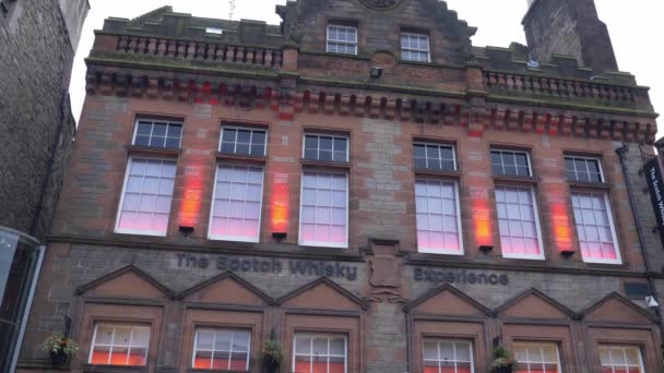 Edinburský Hrad Castlehillu Historické Čtvrti Edinburghu Edinburgh Spojené Království Června — Stock video