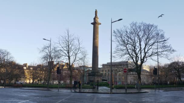 Andrew Meydanı Edinburgh Edinburgh Birleşik Krallık Ocak 2020 — Stok video