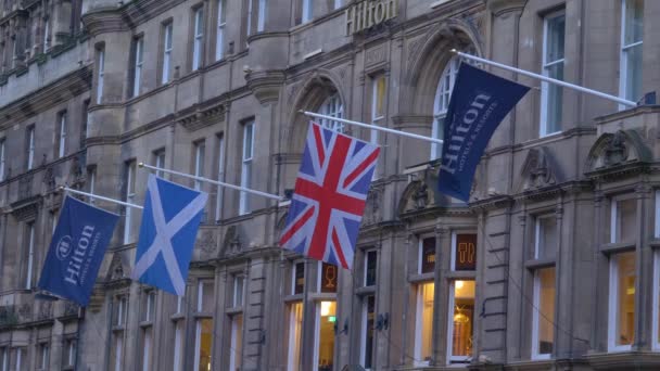 Hilton Hotel Edinburgh Old Town Edimburgo Reino Unido Enero 2020 — Vídeo de stock