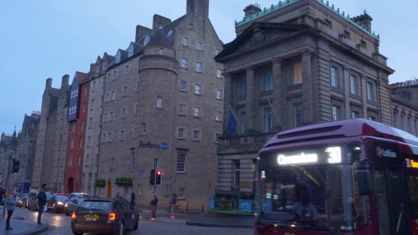 Edinburgh Ngiltere Deki Mile Radisson Oteli Nde Ocak 2020 — Stok video