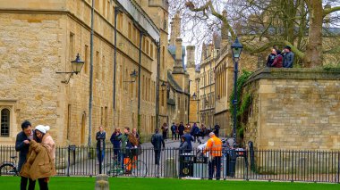 Oxford İngiltere 'deki Bodleian Kütüphanesi - Oxford, Birleşik Krallık - 3 Ocak 2020