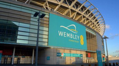 Londra 'daki modern Wembley Stadyumu - Londra, İngiltere - 10 Aralık 2019