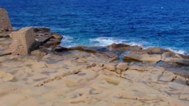 Malta 'nın Akdeniz üzerindeki güzel manzarası - hava görüntüleri