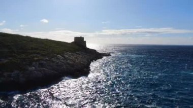 Gozo Adası - Malta yukarıdan - hava görüntüsü