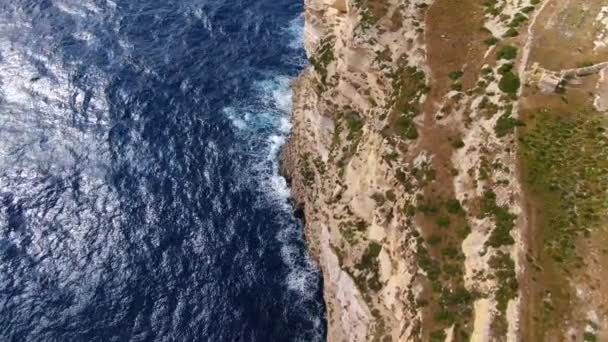 Gozo Adası Malta Yukarıdan Hava Görüntüsü — Stok video