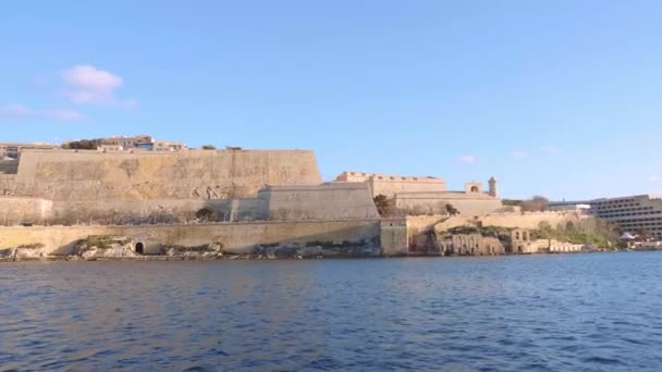 Fort Rikasoli Valletta Filmagens Viagem — Vídeo de Stock