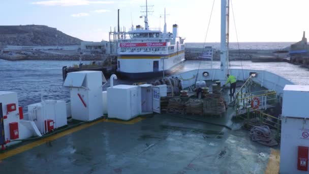 Ferry Tussen Malta Gozo Gozo Malta Maart 2020 — Stockvideo