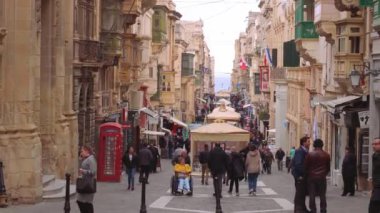 Valletta 'nın şehirleri - Malta' nın başkenti - VALLETTA, MALTA - 5 Mart 2020