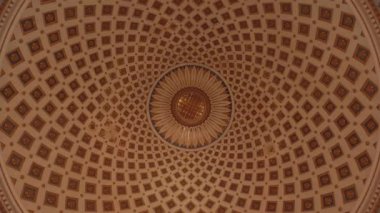 Mosta Rotanda 'nın Kubbesi - Malta Adası' ndaki ünlü katedral - Malta Adası, 5 Mart 2020