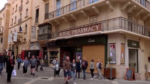 Königliche Apotheke Valletta Valletta Malta März 2020 — Stockvideo