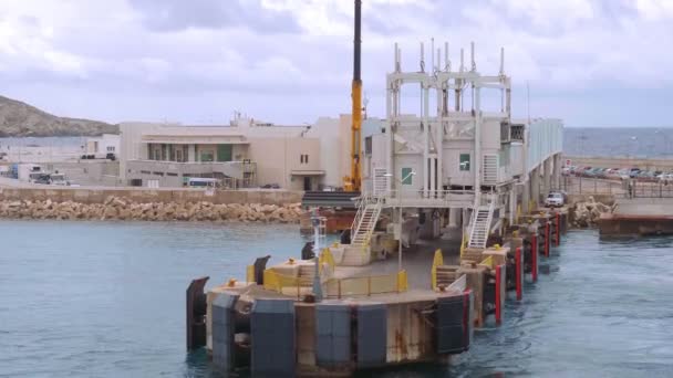 Gozo Färjeterminal Malta Island Malta Malta Mars 2020 — Stockvideo