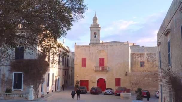 Paesaggi Urbani Mdina Capitale Malta Città Medina Malta Marzo 2020 — Video Stock