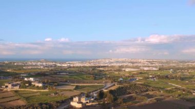 Mdina 'dan Mosta ve Valletta' nın muhteşem manzarası - seyahat görüntüleri