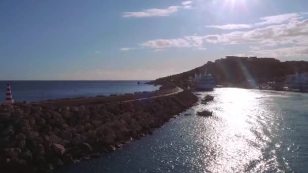 Ferry Entre Malta Gozo Filmagens Viagem — Vídeo de Stock