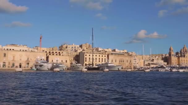 Stadtansichten Von Valletta Die Hauptstadt Von Malta Stadt Valletta Malta — Stockvideo