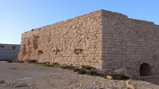 Alte Ruinen Kalkara Auf Malta Reiseaufnahmen — Stockvideo