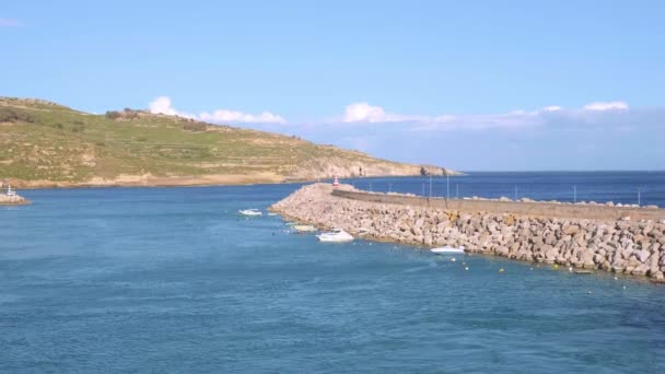 Ferry Entre Malta Gozo Imágenes Viaje — Vídeo de stock