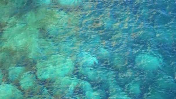 Água Azul Incrível Gruta Azul Malta Filmagens Viagem — Vídeo de Stock