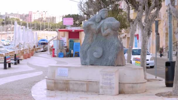 Schöne Historische Stadt Valletta Valletta Malta März 2020 — Stockvideo