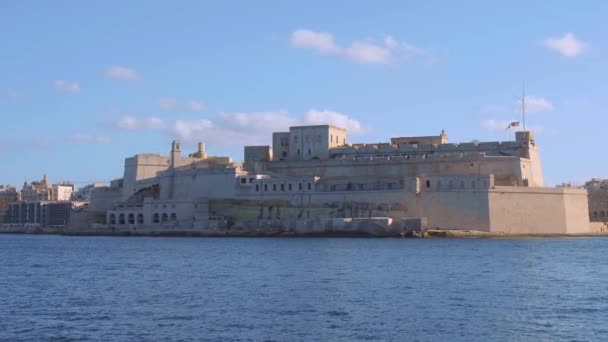 Cityscapes Valletta Πρωτεύουσα Της Μάλτας Πολη Τησ Valletta Μαλτα Μαρτιου — Αρχείο Βίντεο