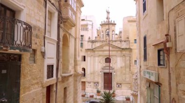 Valletta 'nın şehirleri - Malta' nın başkenti - VALLETTA, MALTA - 5 Mart 2020