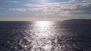 Akdeniz üzerinde gün batımı - seyahat görüntüleri