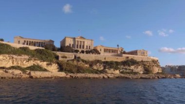 Valletta 'daki ünlü Villa Bighi - seyahat görüntüleri