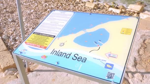 Belle Mer Intérieure Sur Île Gozo Gozo Malte Mars 2020 — Video