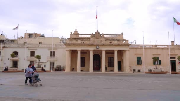 Georges Square Valletta Malta Valletta Malta March 2020 — Stock Video