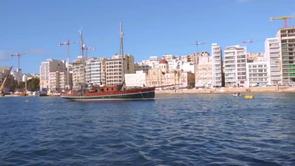 Cityscapes Valletta Столиця Мальти City Valletta Malta March 2020 — стокове відео