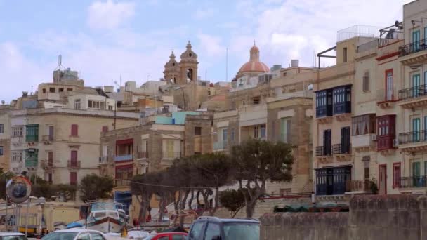 Pohledy Město Valletta Hlavní Město Malta Valletta Malta Března 2020 — Stock video