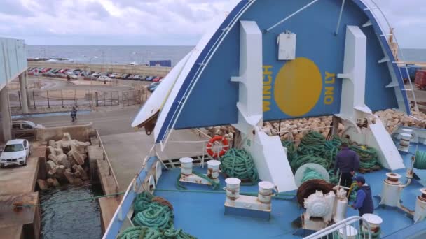 Ferry Entre Malte Gozo Île Malte Malte Mars 2020 — Video