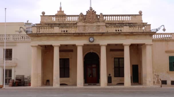 Olasz Kulturális Intézet Vallettában Valletta Malta Március 2020 — Stock videók