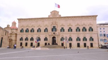Ünlü Castille Binası - Malta Başbakanı Valletta, Malta - 5 Mart 2020